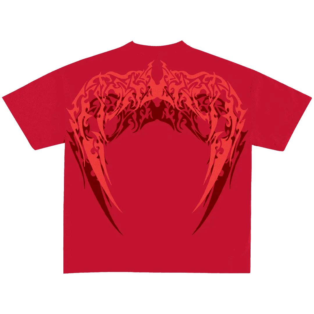Katsumi Red Unisex Boxy Oversized Tshirt