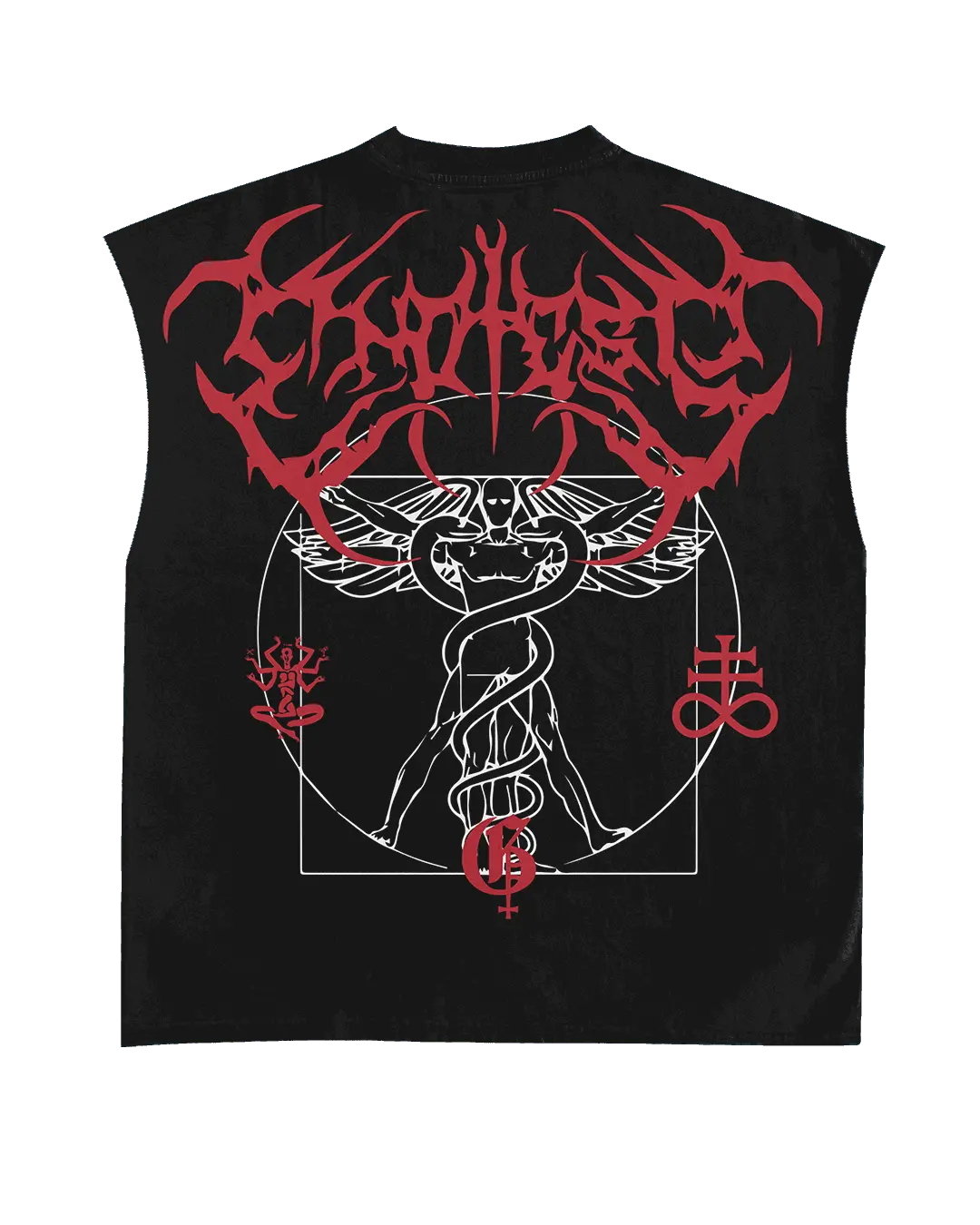 Vitruvian Black Boxy Vest