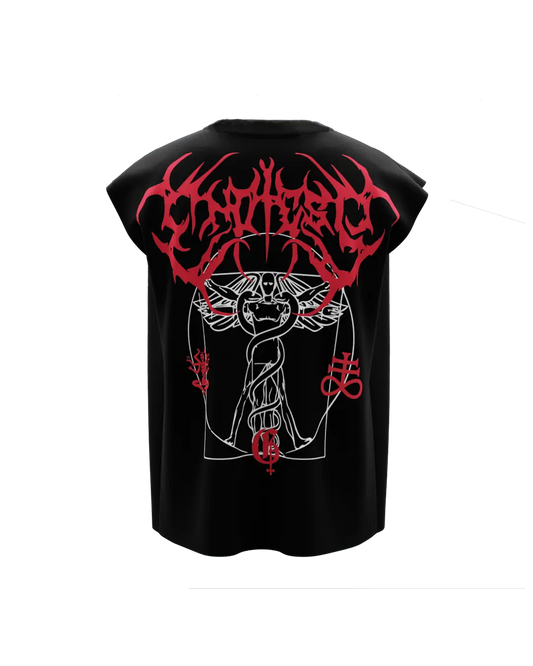 Vitruvian Black Boxy Vest